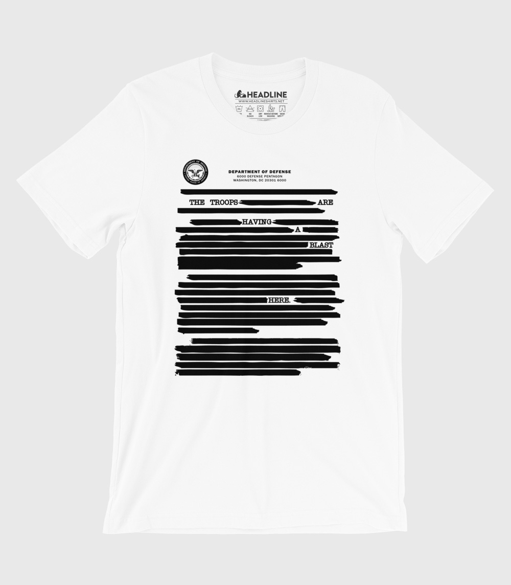 Gizemli ödenmemiş Birçok tehlikeli durum  Censored Document Funny Men's T-Shirt | Headline Shirts