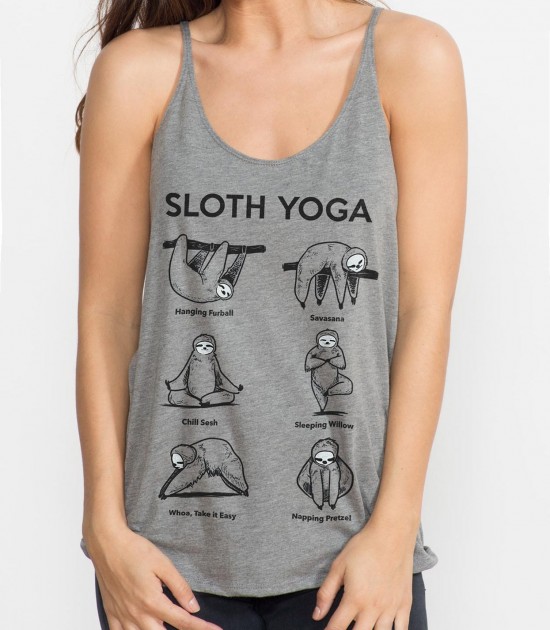 Sloth Yoga Slouchy Tank