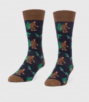 Bigfoot & Nessie Funny Pattern Men's Socks | Headline Shirts