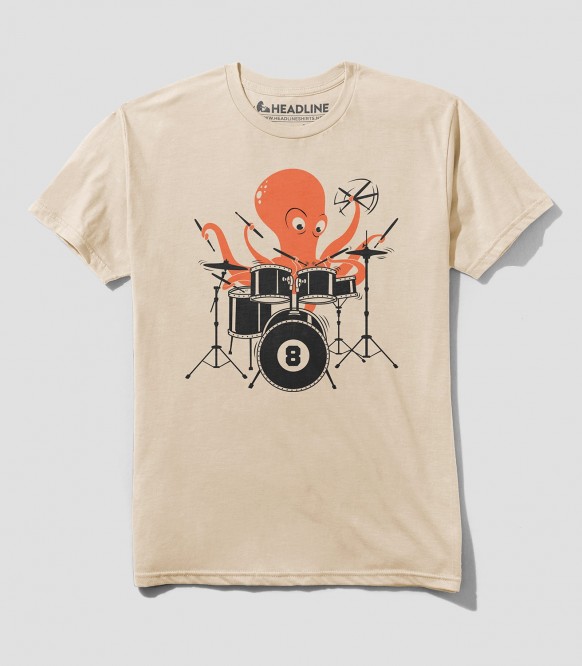 Octopus Drummer Unisex T-Shirt | Headline Shirts
