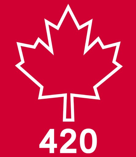 Canadian Flag 420 T-Shirt | Headline Shirts