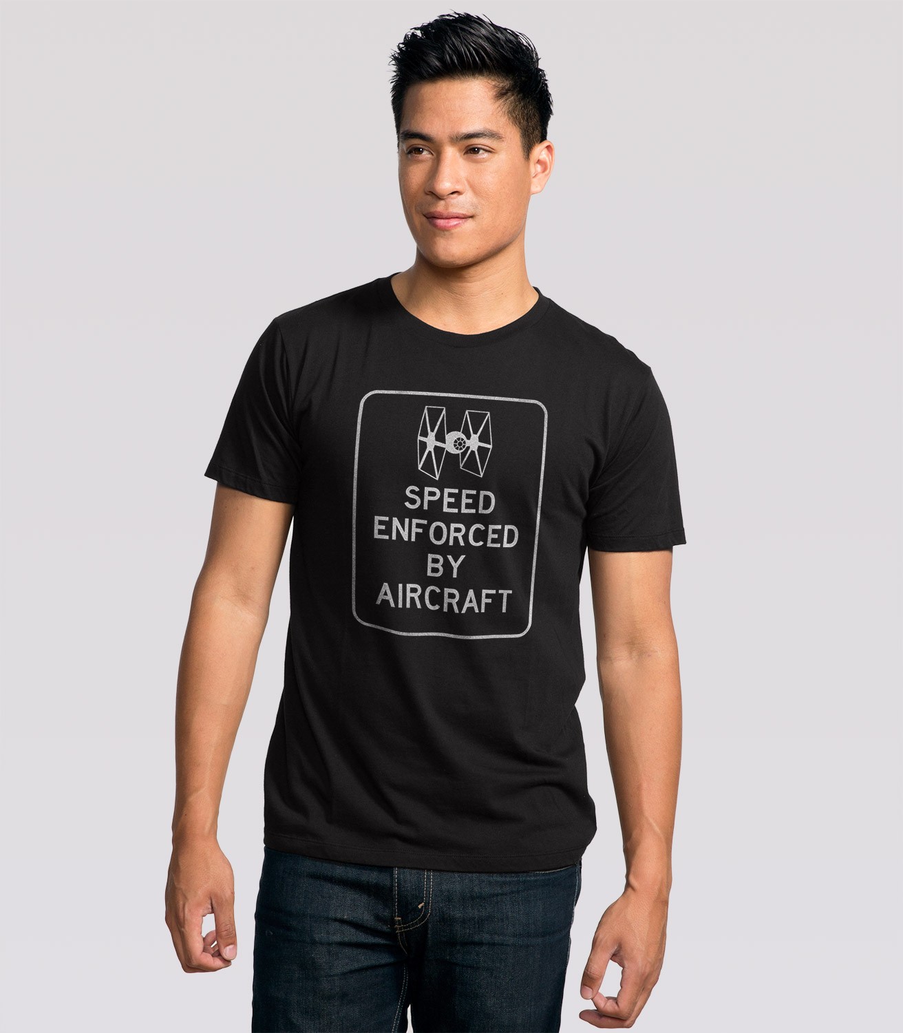 Speed Enforced by Aircraft Men's T-Shirt | Headline Shirts