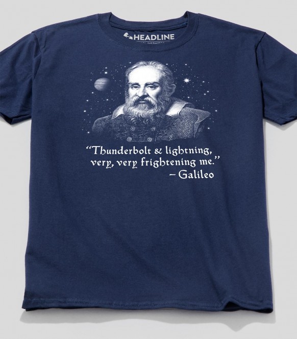 Thunderbolt Lightning Très Très effrayant me Galileo Science Astronomie T-Shirt