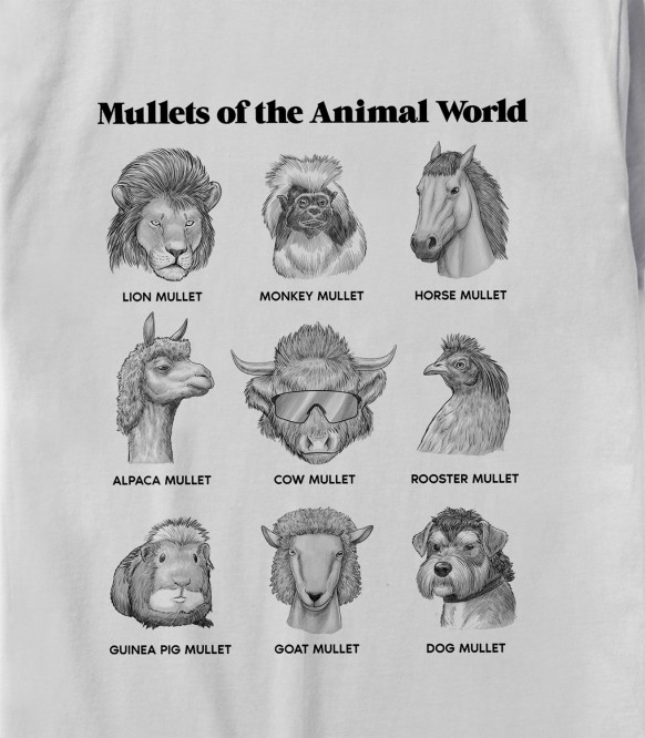 Mullets of the Animal World Unisex T-Shirt | Headline Shirts