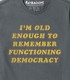I'm Old Enough To Remember Functioning Democracy