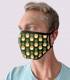 Social Distancing Pineapples Face Mask (With Nose Wire)