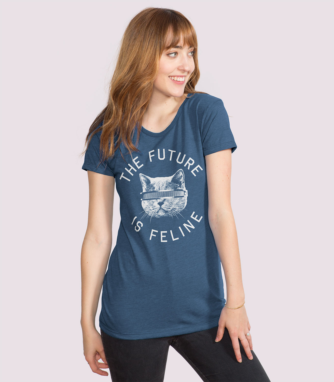 the future is feline tshirt