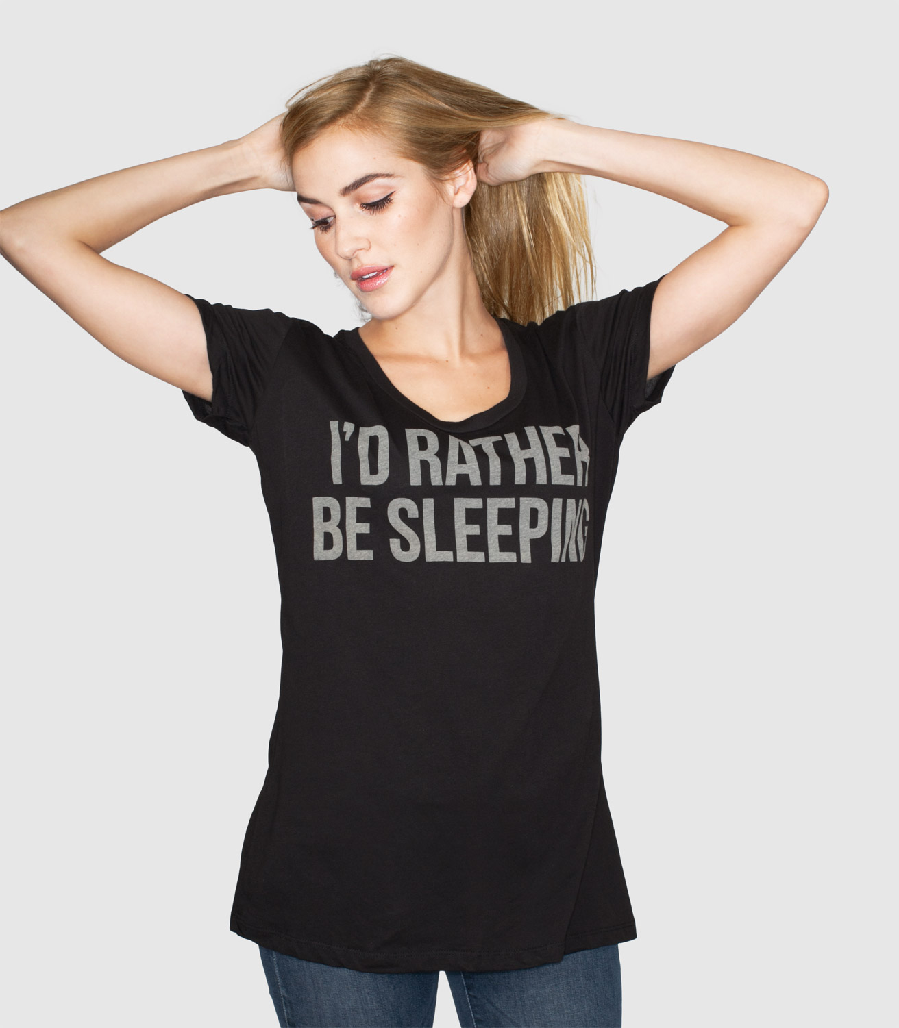 Id Rather Be Sleeping Womens Funny T Shirt Headline Shirts 